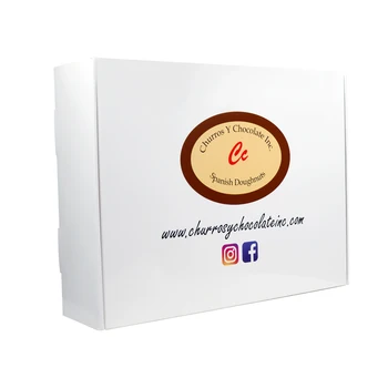 customizd design SENCAI Branco feito de Papel comestível Donuts Embalagem Caixa Com Tamanhos Personalizados